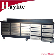 Powder coated Metal workbench used cabinet